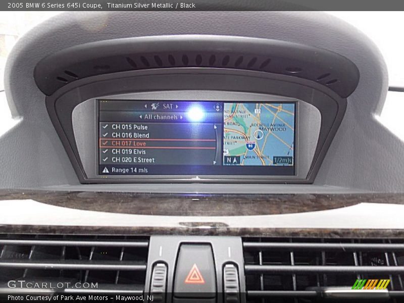 Titanium Silver Metallic / Black 2005 BMW 6 Series 645i Coupe
