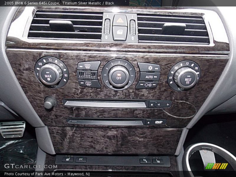 Titanium Silver Metallic / Black 2005 BMW 6 Series 645i Coupe