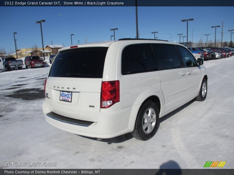 Stone White / Black/Light Graystone 2012 Dodge Grand Caravan SXT