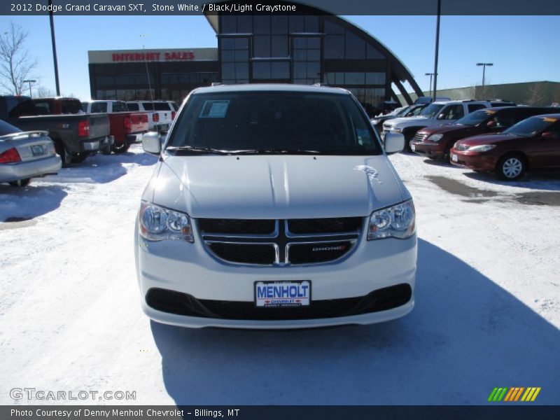 Stone White / Black/Light Graystone 2012 Dodge Grand Caravan SXT
