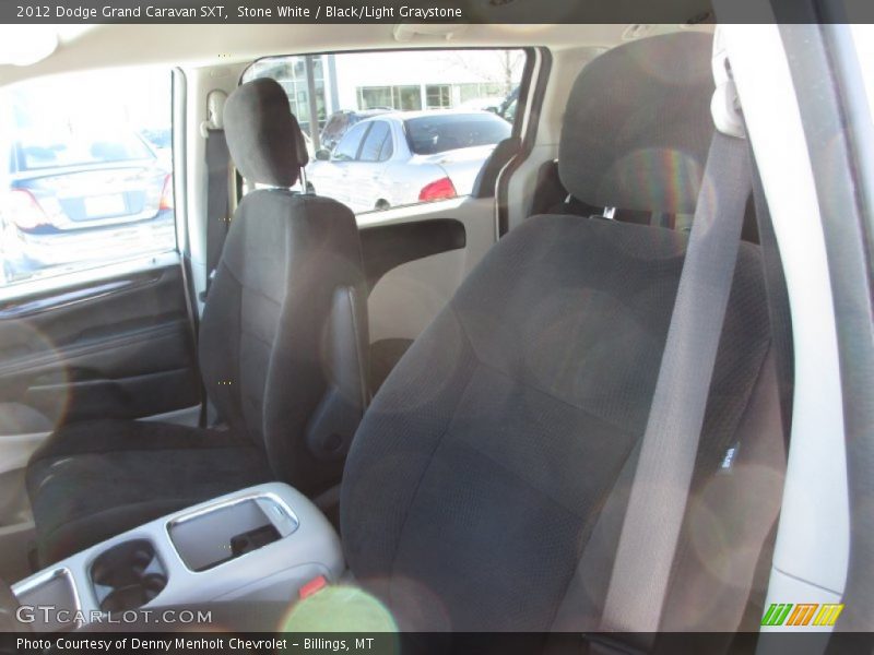 Stone White / Black/Light Graystone 2012 Dodge Grand Caravan SXT