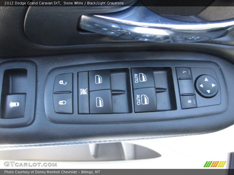 Stone White / Black/Light Graystone 2012 Dodge Grand Caravan SXT