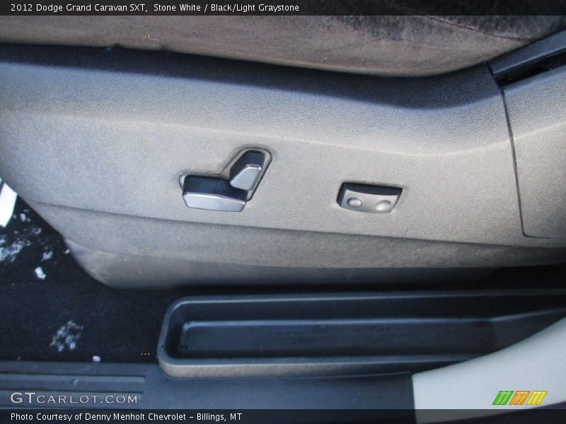 Stone White / Black/Light Graystone 2012 Dodge Grand Caravan SXT