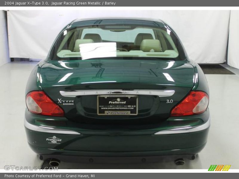 Jaguar Racing Green Metallic / Barley 2004 Jaguar X-Type 3.0