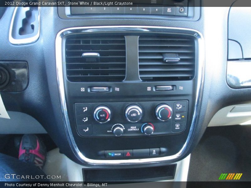 Stone White / Black/Light Graystone 2012 Dodge Grand Caravan SXT