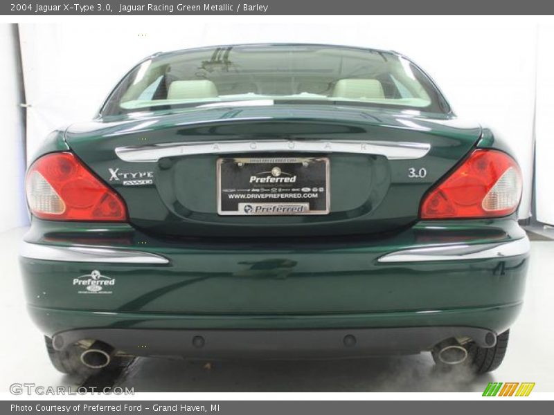 Jaguar Racing Green Metallic / Barley 2004 Jaguar X-Type 3.0