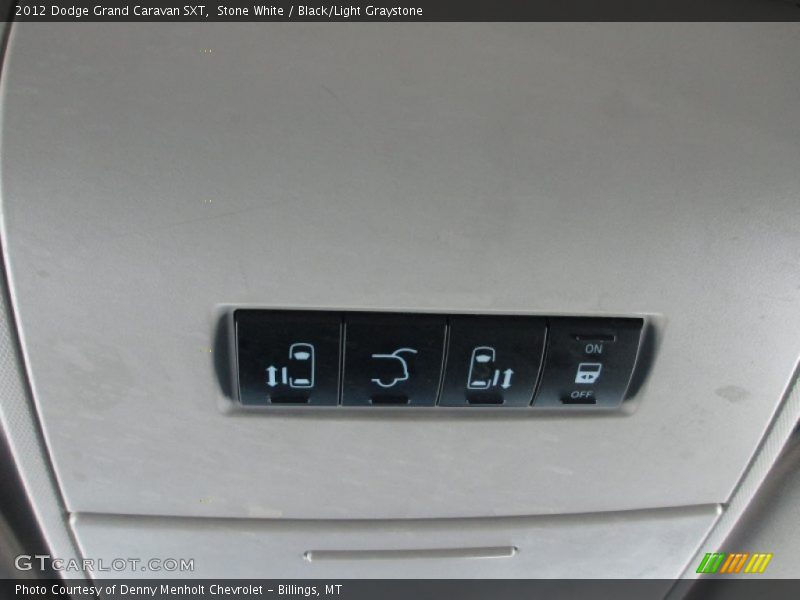 Stone White / Black/Light Graystone 2012 Dodge Grand Caravan SXT