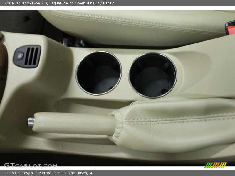 Jaguar Racing Green Metallic / Barley 2004 Jaguar X-Type 3.0