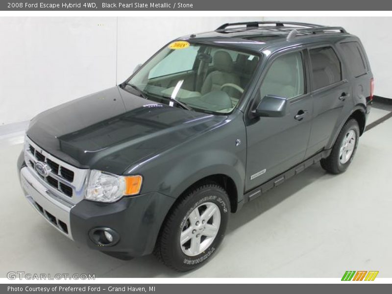Black Pearl Slate Metallic / Stone 2008 Ford Escape Hybrid 4WD