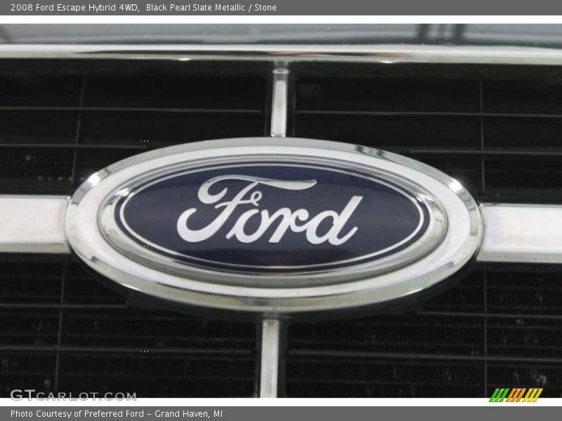 Black Pearl Slate Metallic / Stone 2008 Ford Escape Hybrid 4WD