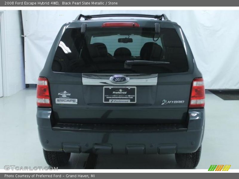 Black Pearl Slate Metallic / Stone 2008 Ford Escape Hybrid 4WD