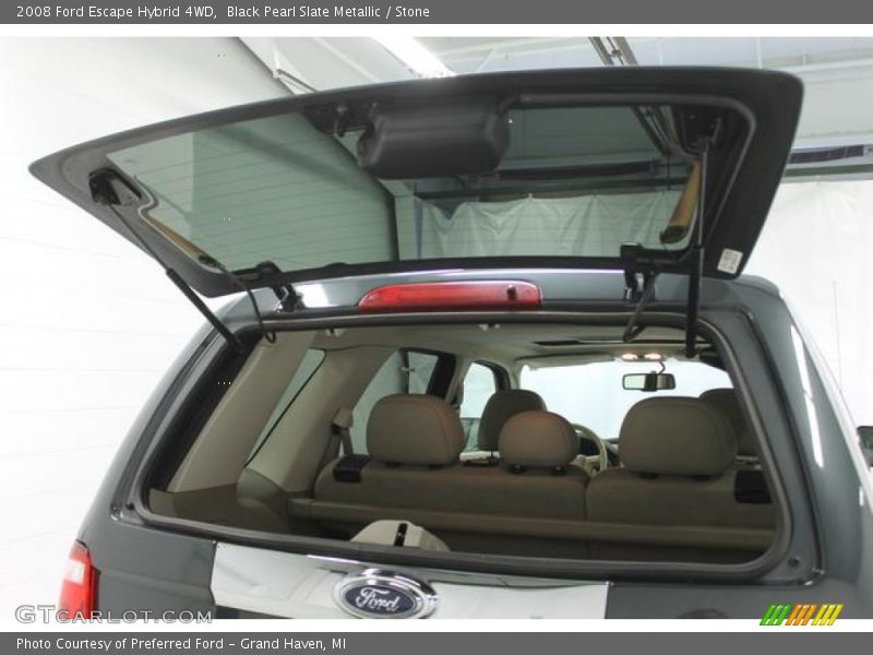 Black Pearl Slate Metallic / Stone 2008 Ford Escape Hybrid 4WD