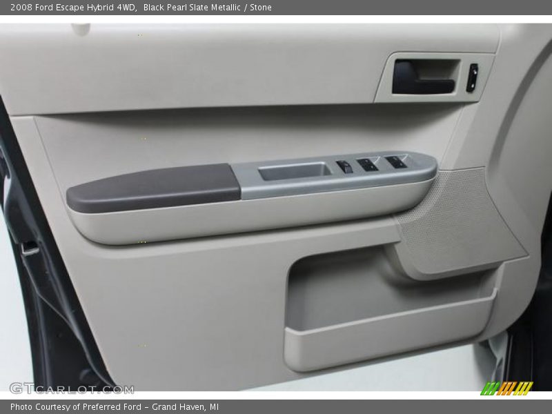 Black Pearl Slate Metallic / Stone 2008 Ford Escape Hybrid 4WD