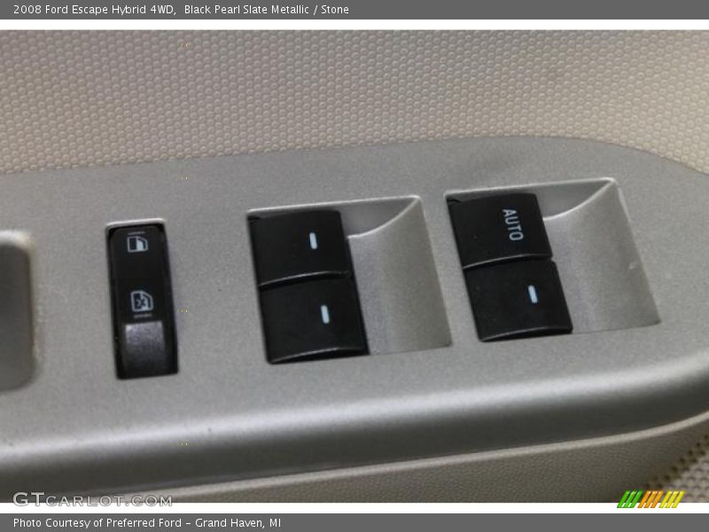 Black Pearl Slate Metallic / Stone 2008 Ford Escape Hybrid 4WD