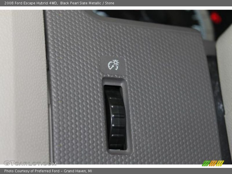 Black Pearl Slate Metallic / Stone 2008 Ford Escape Hybrid 4WD
