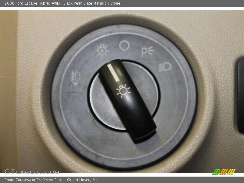 Black Pearl Slate Metallic / Stone 2008 Ford Escape Hybrid 4WD