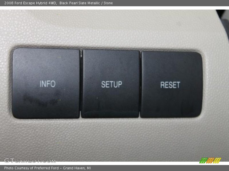 Black Pearl Slate Metallic / Stone 2008 Ford Escape Hybrid 4WD