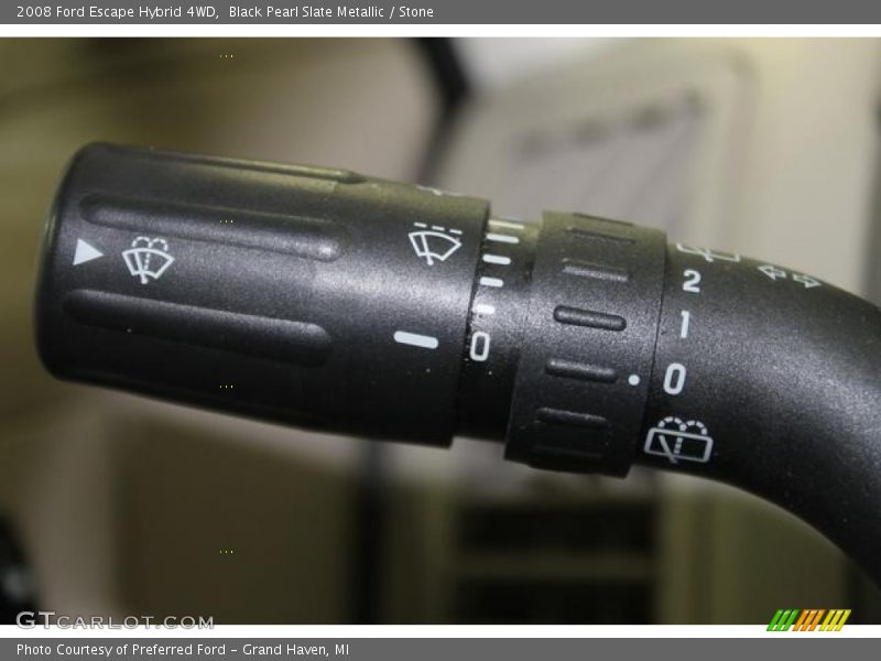 Black Pearl Slate Metallic / Stone 2008 Ford Escape Hybrid 4WD