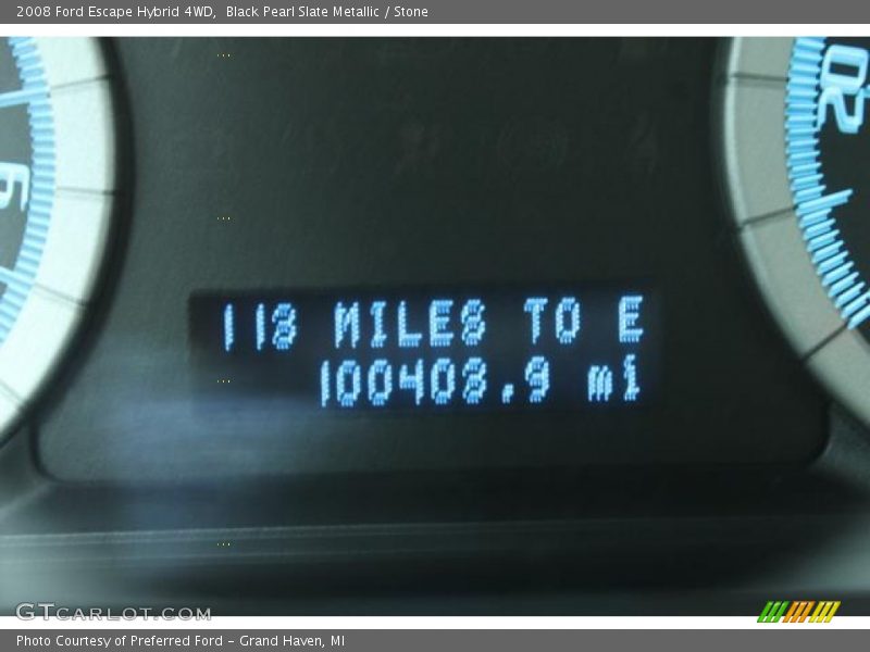 Black Pearl Slate Metallic / Stone 2008 Ford Escape Hybrid 4WD