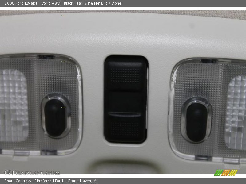 Black Pearl Slate Metallic / Stone 2008 Ford Escape Hybrid 4WD