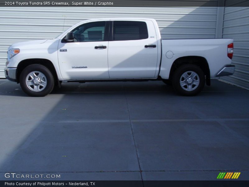 Super White / Graphite 2014 Toyota Tundra SR5 Crewmax