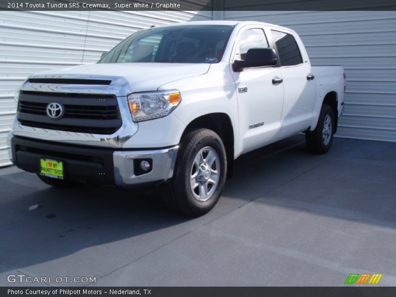 Super White / Graphite 2014 Toyota Tundra SR5 Crewmax