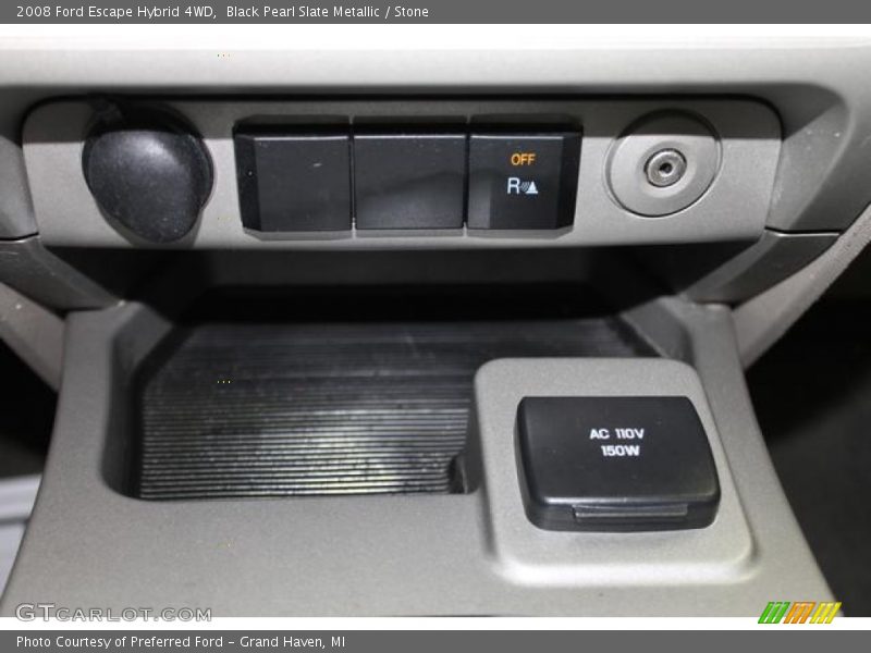Black Pearl Slate Metallic / Stone 2008 Ford Escape Hybrid 4WD