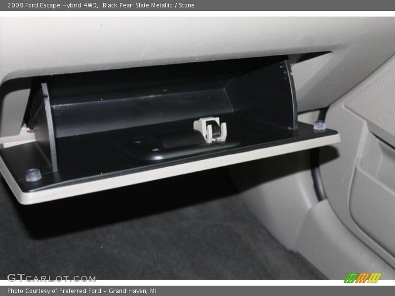 Black Pearl Slate Metallic / Stone 2008 Ford Escape Hybrid 4WD