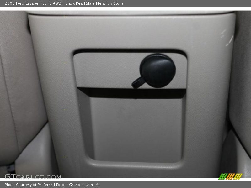 Black Pearl Slate Metallic / Stone 2008 Ford Escape Hybrid 4WD