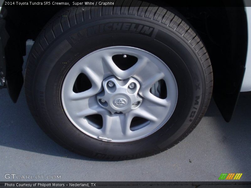 Super White / Graphite 2014 Toyota Tundra SR5 Crewmax