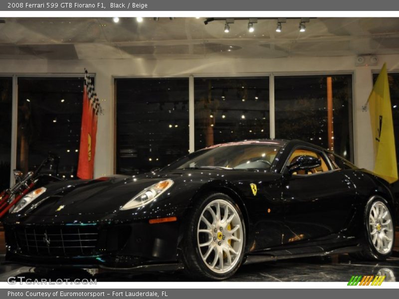 Black / Beige 2008 Ferrari 599 GTB Fiorano F1