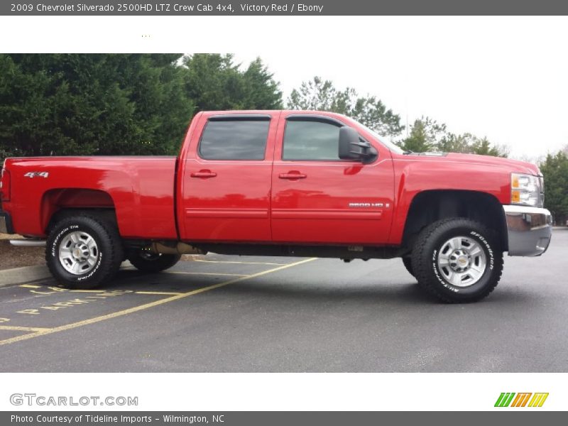 Victory Red / Ebony 2009 Chevrolet Silverado 2500HD LTZ Crew Cab 4x4