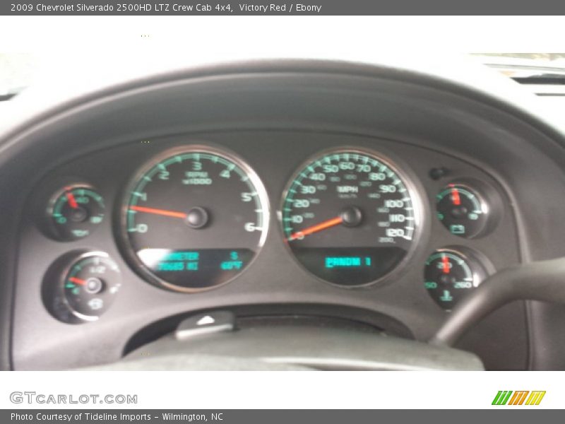 Victory Red / Ebony 2009 Chevrolet Silverado 2500HD LTZ Crew Cab 4x4