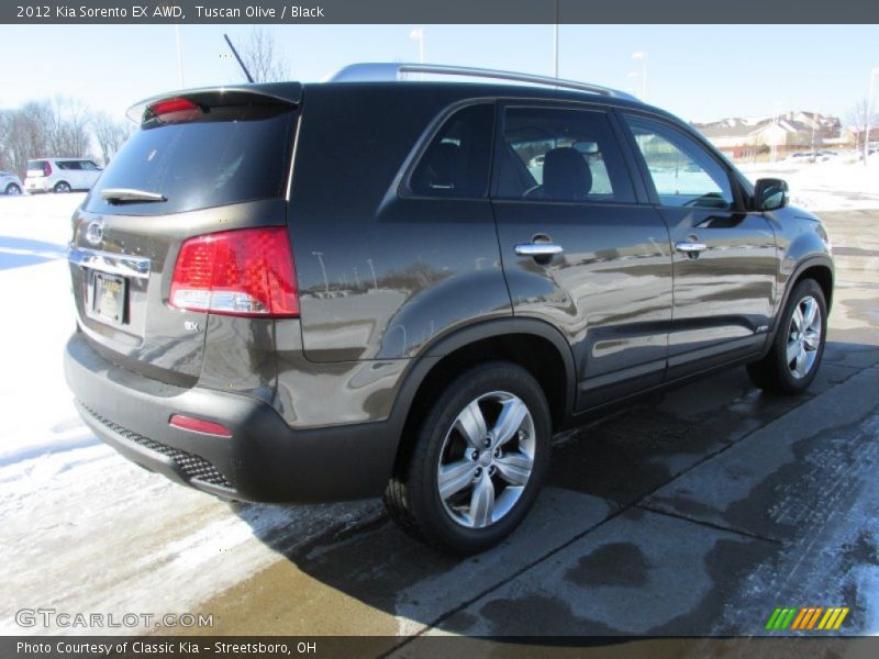 Tuscan Olive / Black 2012 Kia Sorento EX AWD