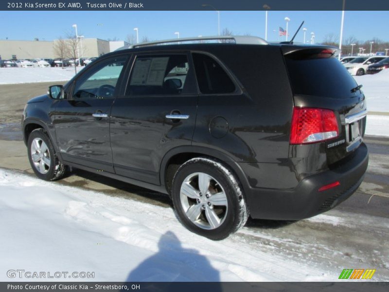 Tuscan Olive / Black 2012 Kia Sorento EX AWD