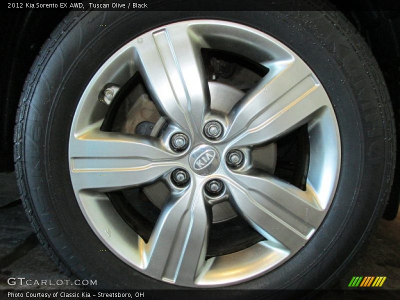 Tuscan Olive / Black 2012 Kia Sorento EX AWD