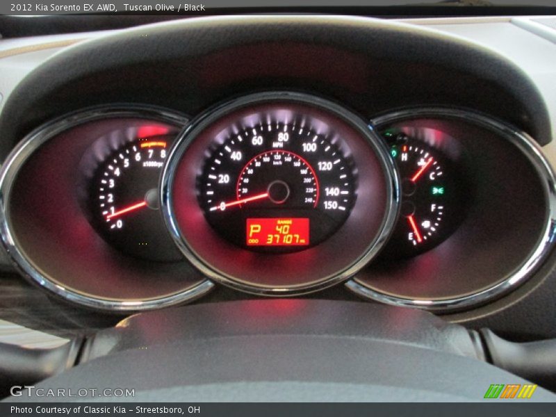 Tuscan Olive / Black 2012 Kia Sorento EX AWD