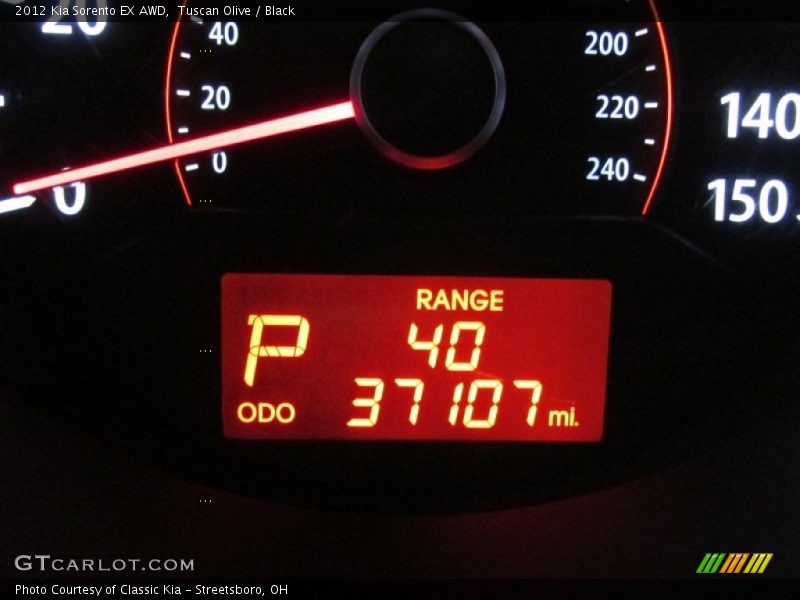 Tuscan Olive / Black 2012 Kia Sorento EX AWD