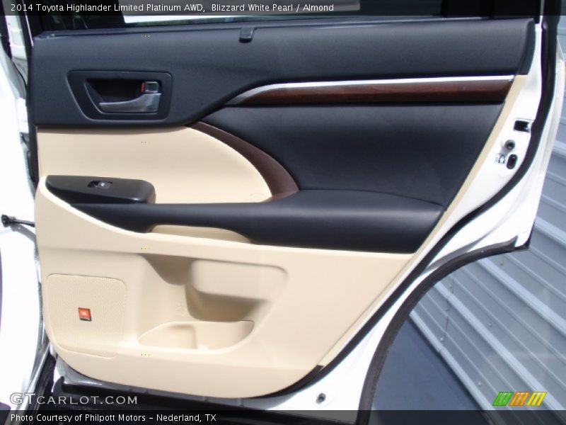 Blizzard White Pearl / Almond 2014 Toyota Highlander Limited Platinum AWD