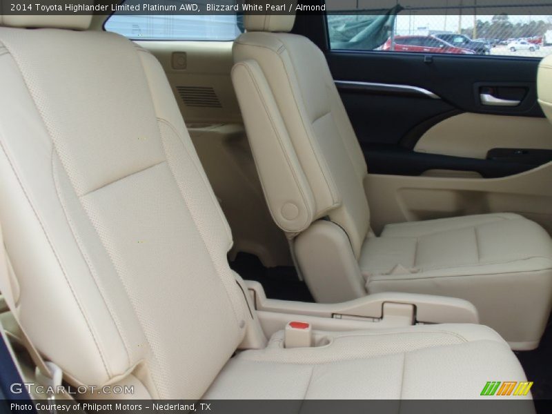 Blizzard White Pearl / Almond 2014 Toyota Highlander Limited Platinum AWD