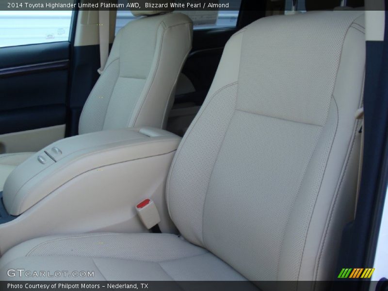 Blizzard White Pearl / Almond 2014 Toyota Highlander Limited Platinum AWD