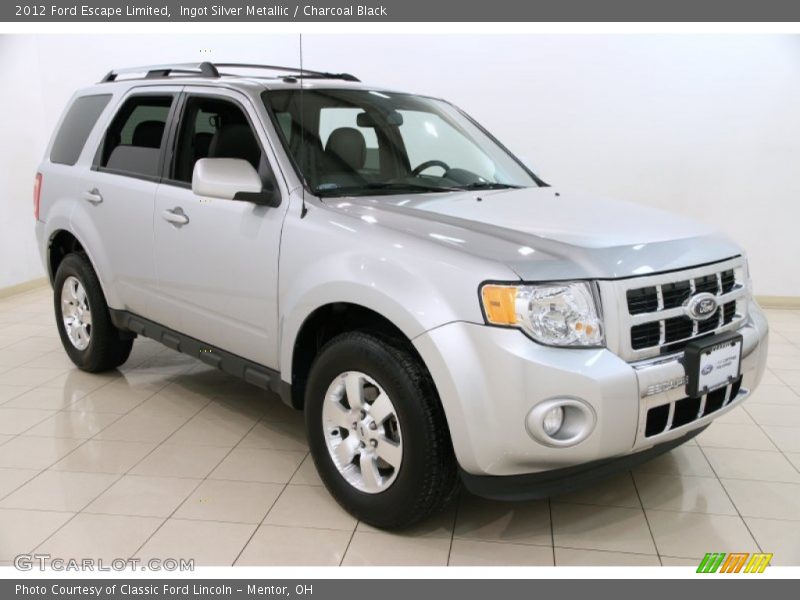 Ingot Silver Metallic / Charcoal Black 2012 Ford Escape Limited