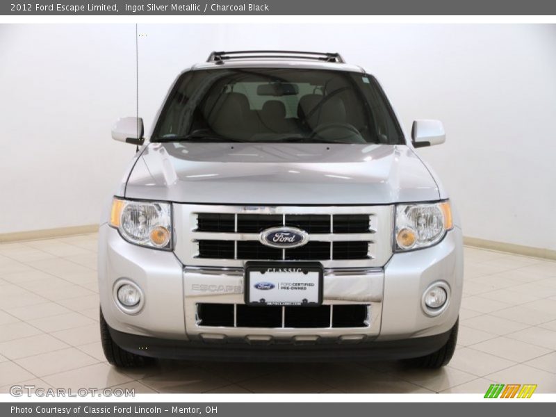 Ingot Silver Metallic / Charcoal Black 2012 Ford Escape Limited