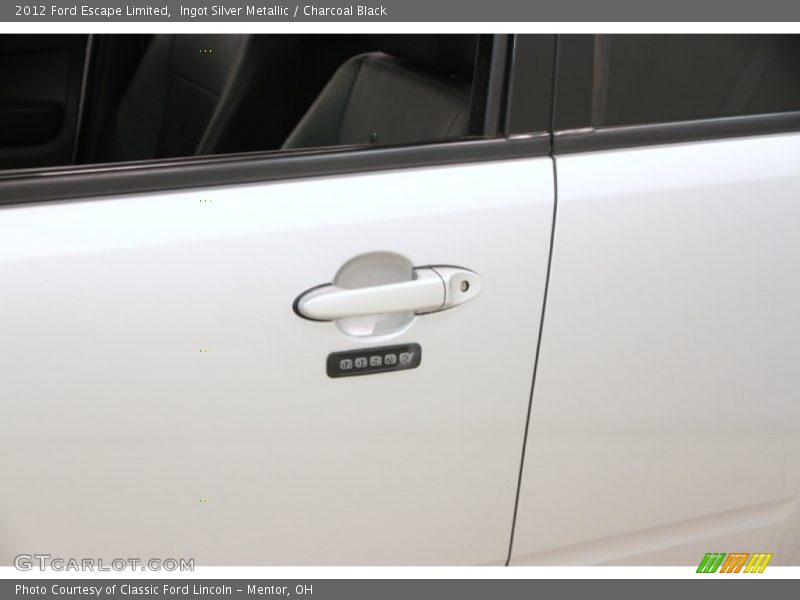 Ingot Silver Metallic / Charcoal Black 2012 Ford Escape Limited