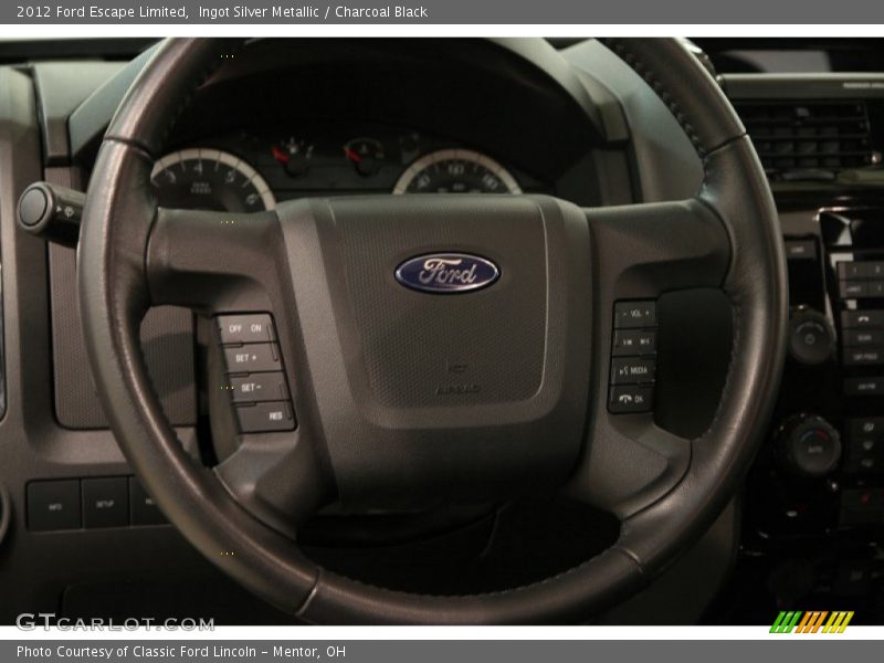 Ingot Silver Metallic / Charcoal Black 2012 Ford Escape Limited