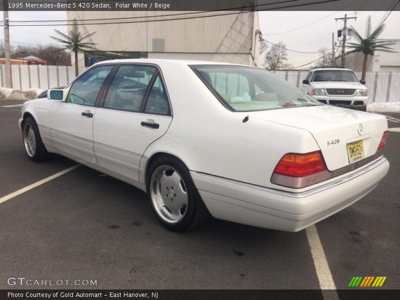 Polar White / Beige 1995 Mercedes-Benz S 420 Sedan