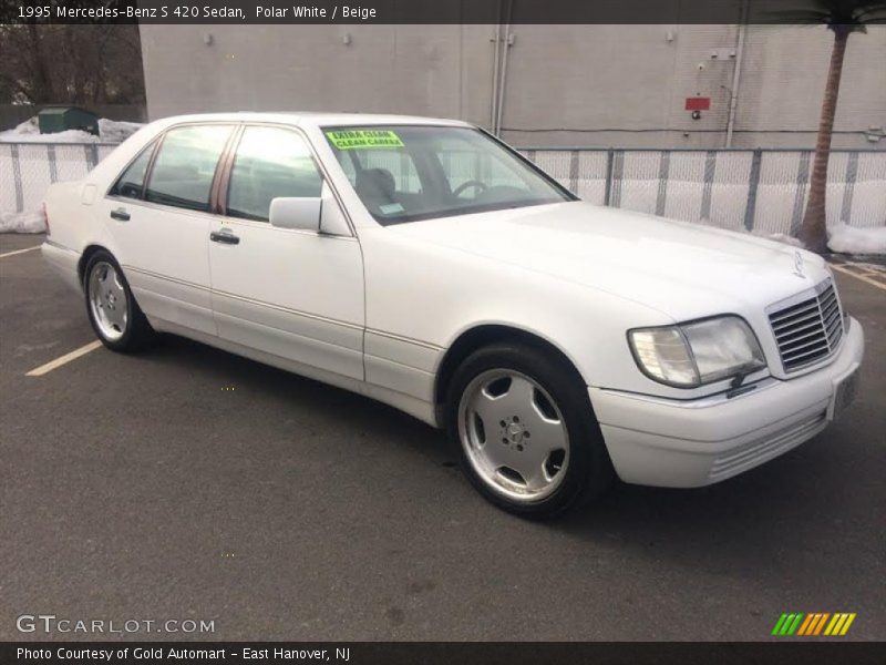 Polar White / Beige 1995 Mercedes-Benz S 420 Sedan