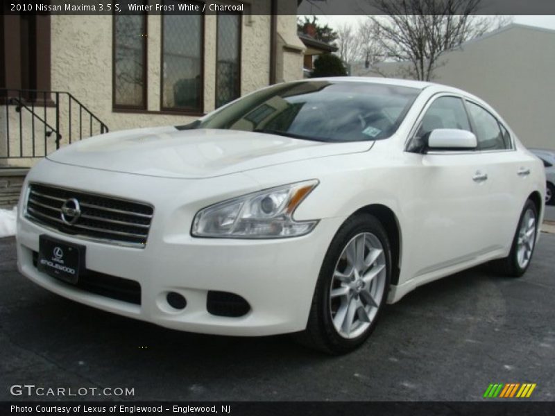 Winter Frost White / Charcoal 2010 Nissan Maxima 3.5 S
