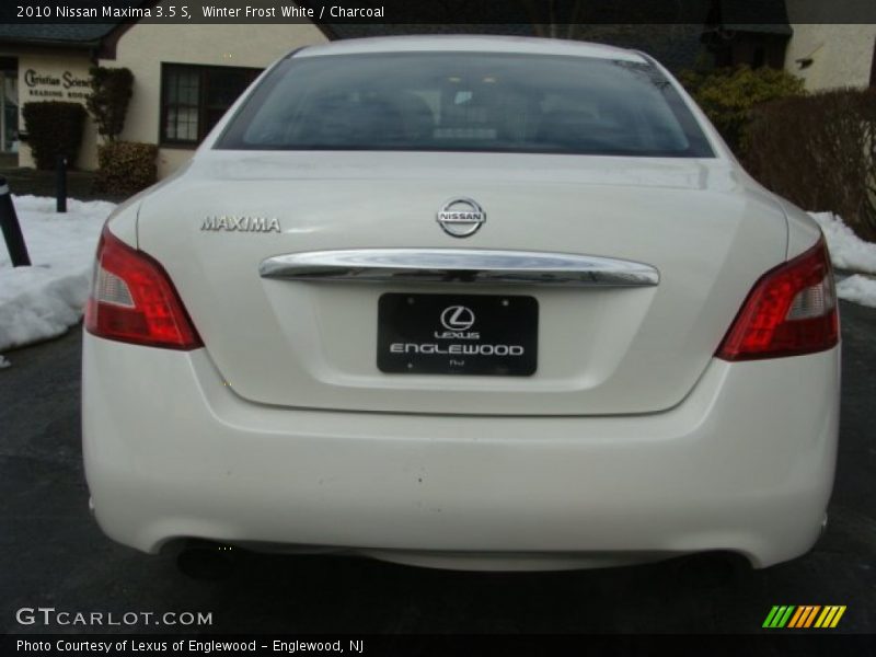 Winter Frost White / Charcoal 2010 Nissan Maxima 3.5 S