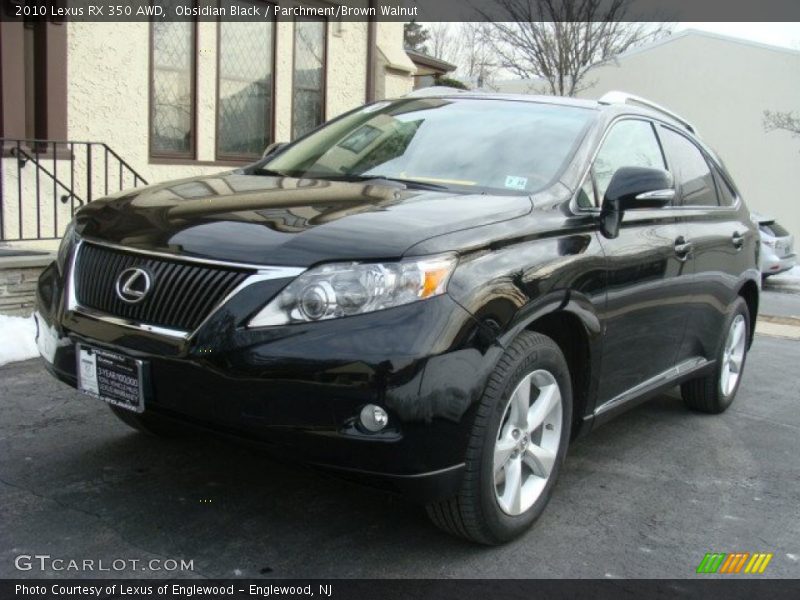 Obsidian Black / Parchment/Brown Walnut 2010 Lexus RX 350 AWD
